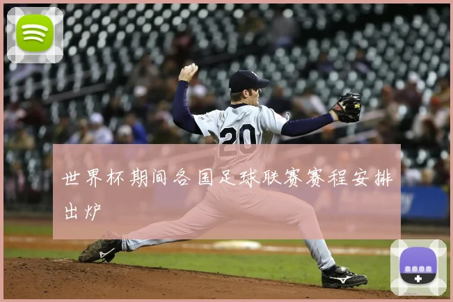 世界杯期间各国足球联赛赛程安排出炉