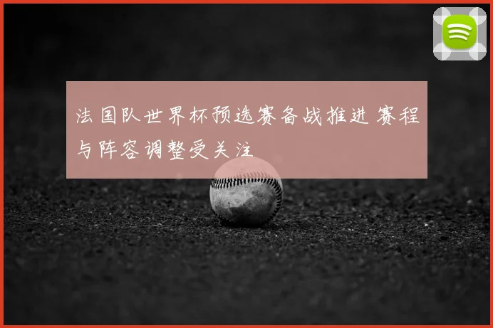 法国队世界杯预选赛备战推进 赛程与阵容调整受关注